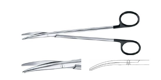 МЕТЦЕНБАУМ СУПЕРГОСТРІ НОЖИЦІ ВИГНУТІ 180MM